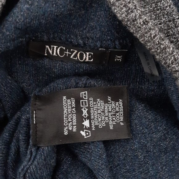 NIC+ZOE Long Sleeve Sweater Dress Soft Stretch Plus Size 3X - Picture 7 of 7